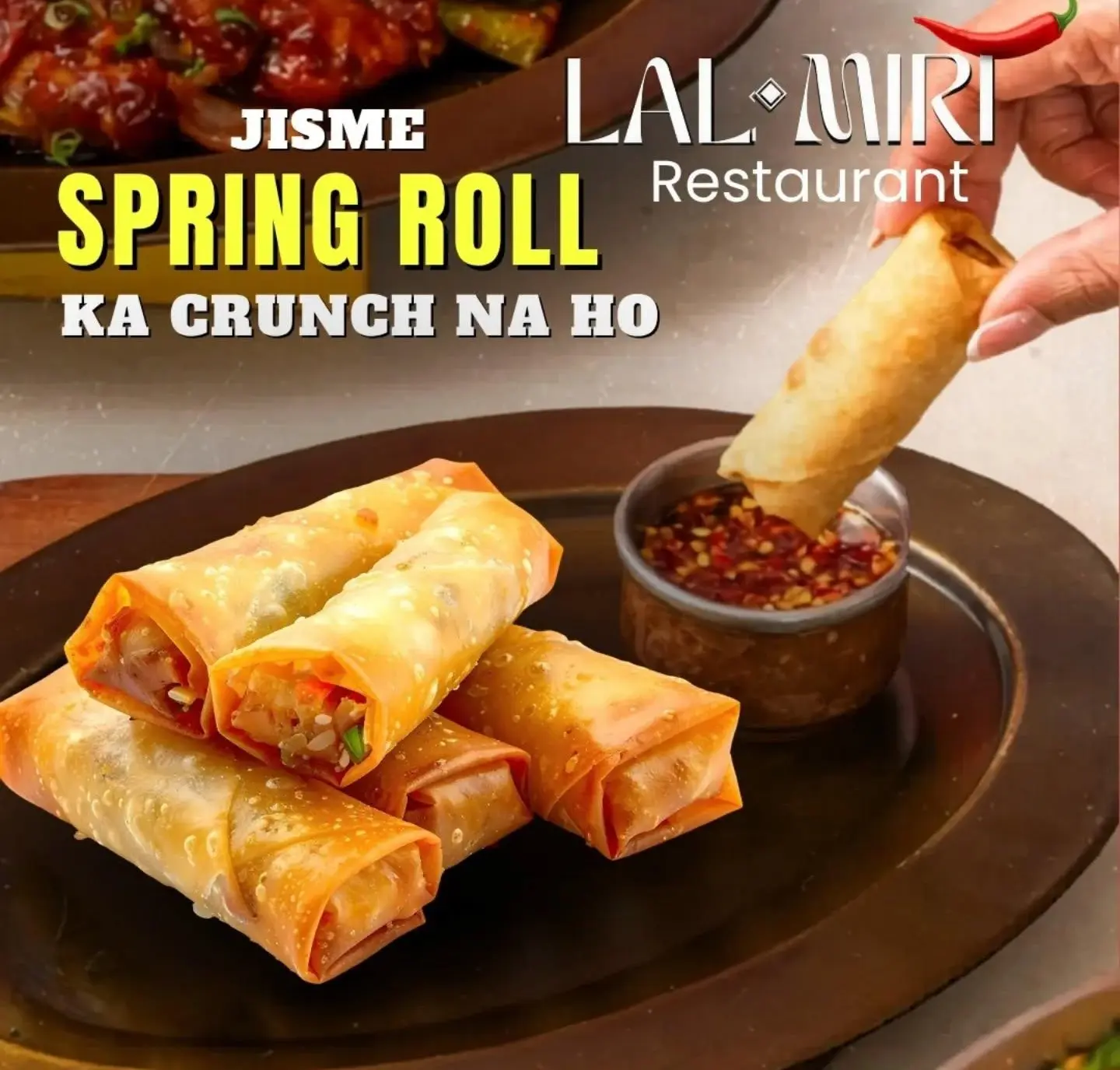 Crispy Spring Rolls at Lal Miri Restaurant
